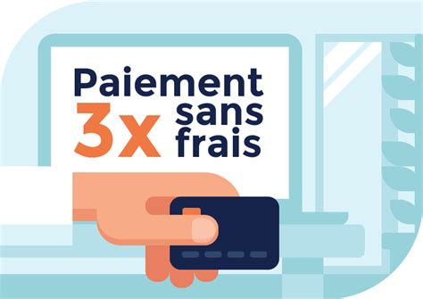 Le paiement en 3 fois sans frais .